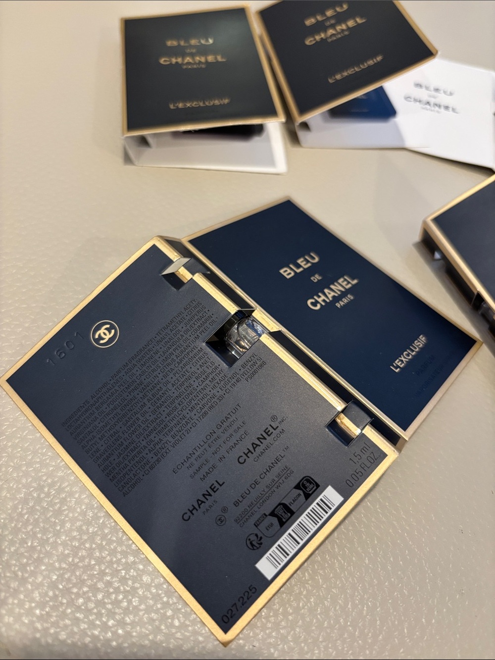 BLEU DE CHANEL L’EX LUSIF PARFUM (5 samples ) - Picture 4 of 4